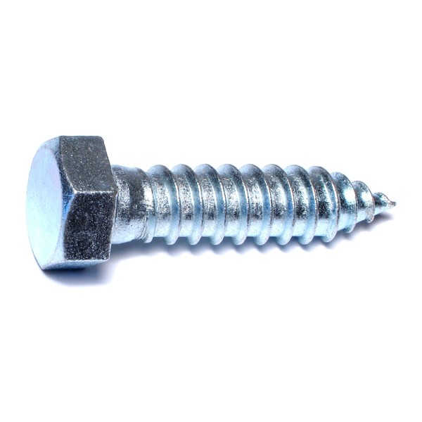 Midwest Fastener Lag Screw, 3/4 in, 3 in, Steel, Zinc Plated Hex Hex Drive, 20 PK 01358